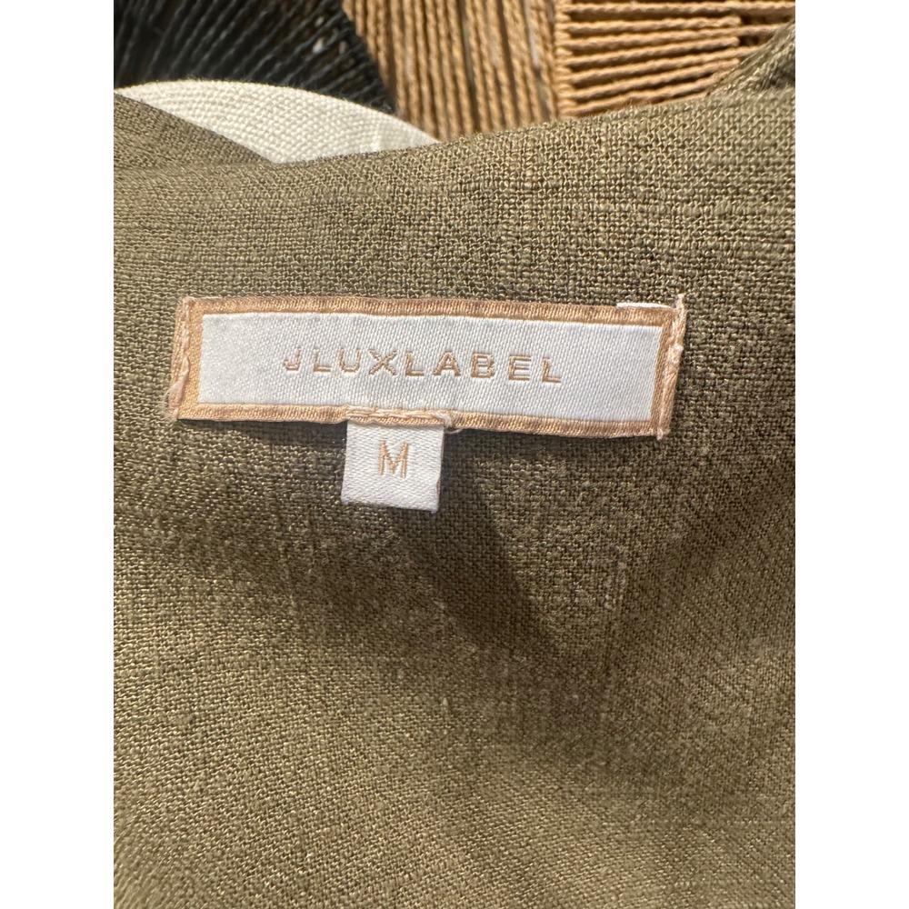 Olive Green Wrap Skirt With Matching Crop Top - Picture 11 of 11